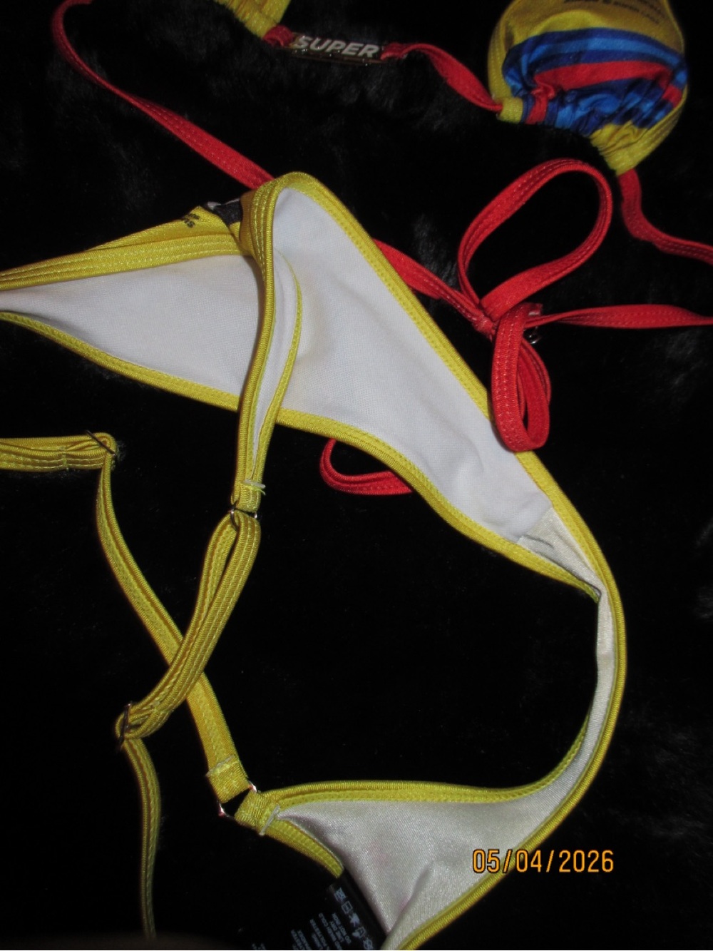 Yellow Color Super Moto Racing Bikini - Picture 3 of 5